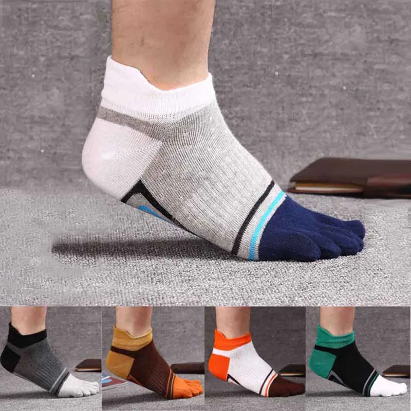 1 пара 39-43 носки с пальцами, не пропускающий запах, хлопок, полиэстер, спандекс, носки с высокой пяткой, спортивные носки для фитнеса