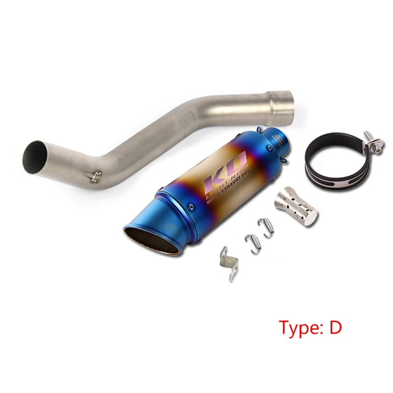 2008-2020 Ninja ZX10R Slip-on Exhaust Set Motorcycle Maid Pipe 51mm Mufflers Removable DB Killer Escape Reserve Catalyst Steel - - Racext 23