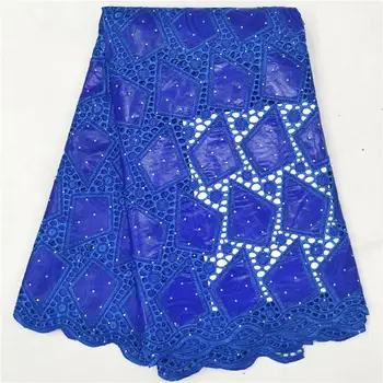 

African bazin riche fabric with beads Latest fashion embroidery bazin lace fabric with net lace 5 yards A02041501
