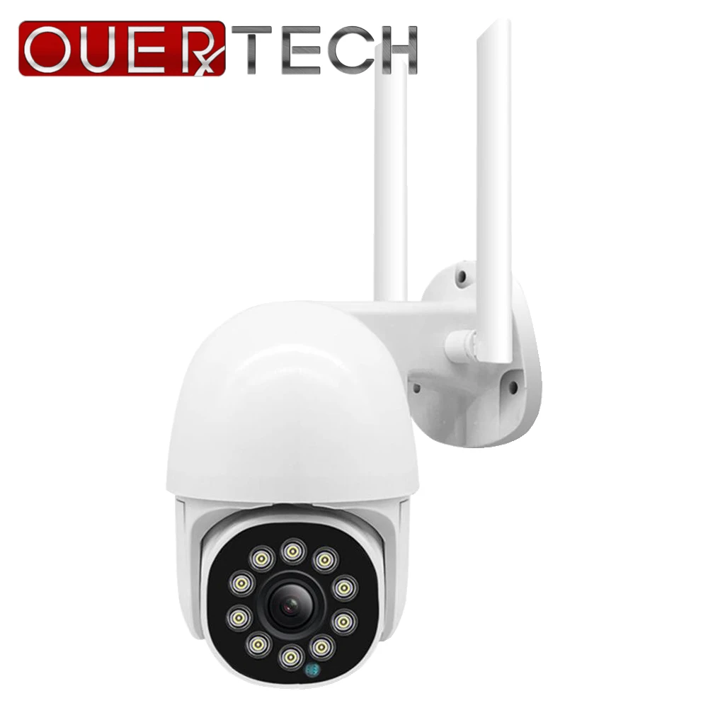 

Уличная купольная камера OUERTECH, 1080P PTZ, 4-кратный зум, 2 МП, водонепроницаемая, автоматическое отслеживание
