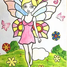 Детская Песочная живопись акварельные DIY граффити цифровая картина маслом уродливая Xiaoya креативная детская игрушка картина маслом