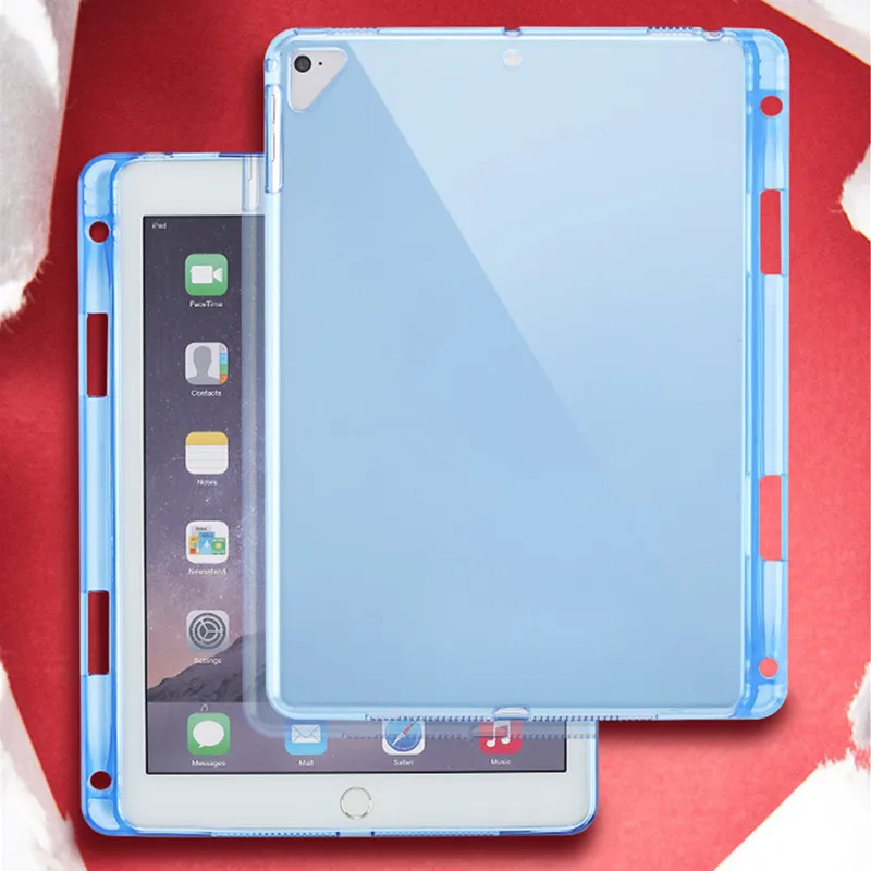 

For iPad Pro 10.5 inch Ultra thin TPU smart case,For iPad 10.5" ipad pro 11 air3 10.5 tpu back cover fundas with pen tray holder