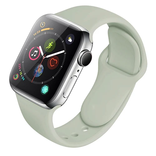 Силиконовый ремешок для часов Apple Watch 5 4 44 мм 40 мм спортивный ремешок для iWatch серии 3 2 1 38 мм 42 мм полосы - Цвет ремешка: color 10