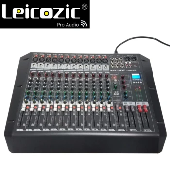 

Leicozic Audio Mixer FX122-USB Rack Mount digital mixer DSP MP3 player with USB/SD card jack Audio digital processor mixer dj