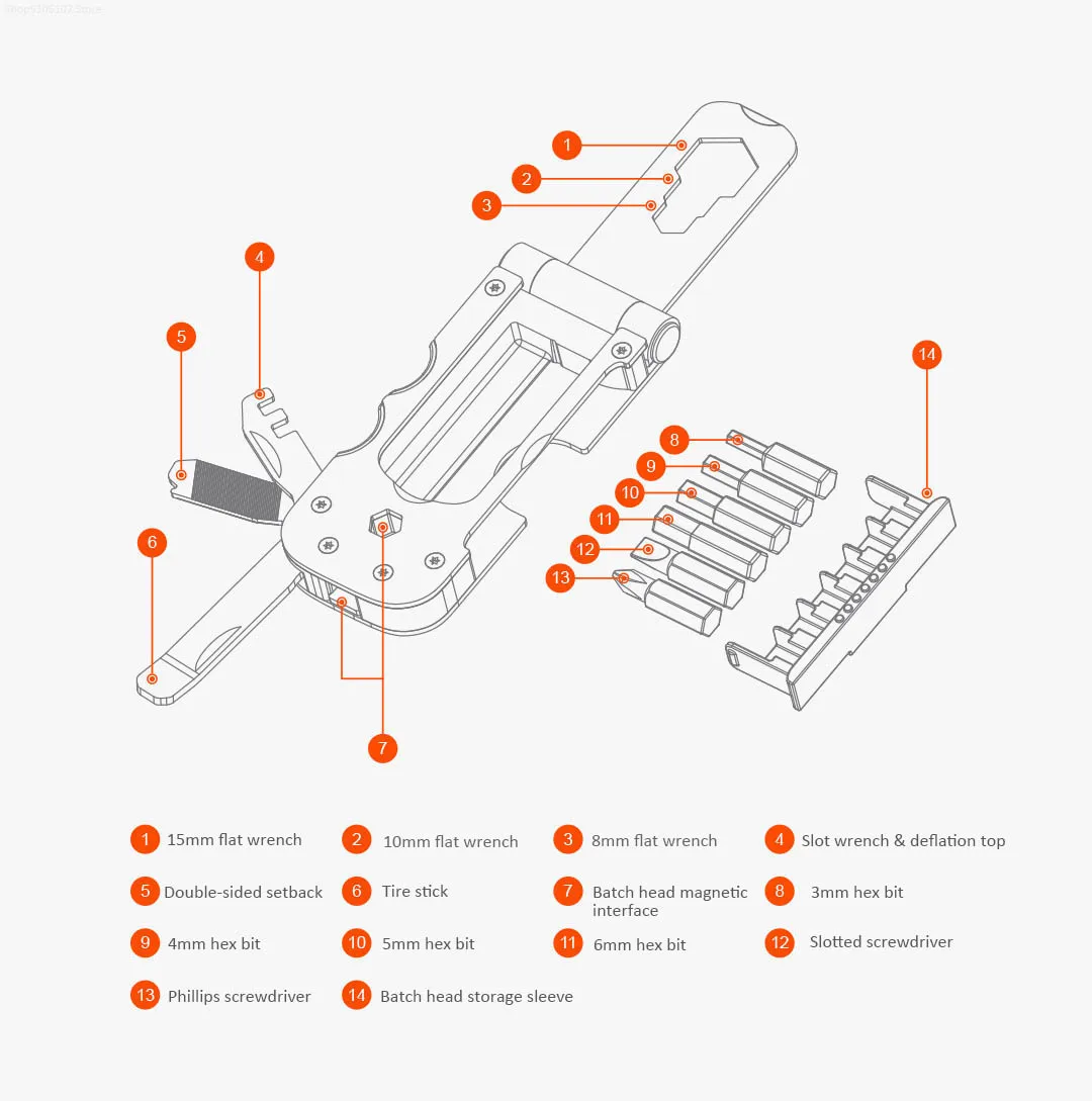 Xiaomi Youpin NexTool Многофункциональный велосипедный инструмент мини карманный велосипедный ящик для инструментов наружный гаечный ключ инструмент для ремонта Магнитный рукав