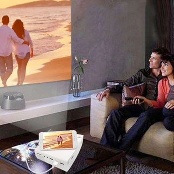 

YG410 Mini Projector 1080P 1800Lumen Portable LCD LED Projector Home Cinema USB HDMI 3D Beamer Bass Speaker UK Plug