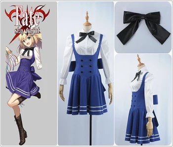 

Fate stay night Saber Altria Pendragon Kimono Yutaka Sexy Women Dress Cosplay Costume Custom Party Dress Bow Hairpin White Skirt