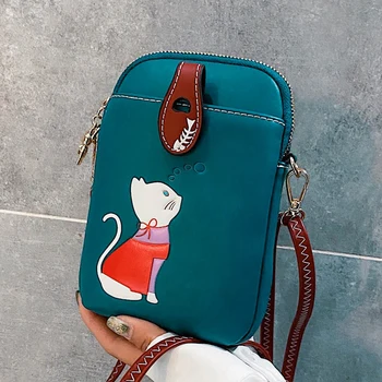 

Fansiman Women's Shoulder Bags Small Luxury Pu Leather Crossbody Bags Girls Phone Messenger Bag 2020 Summer Printing Women Bags