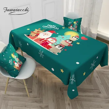 

Fuwatacchi Christmas Decoration Table Cloth Rectangular Tea Table Cover Dining Home Decor Tablecloth Decoration Home New Year