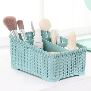 

Makeup Box Table Organizer Desktop Make Up Romote Controll Stationery Bathroom Storage Box