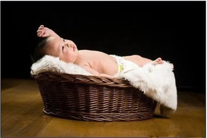 Новорожденный фотография, фото реквизит корзины из ротанга диван изготовленный на заказ ручной работы, рамка празднование ста дней для Подставки для фотографий аксессуары