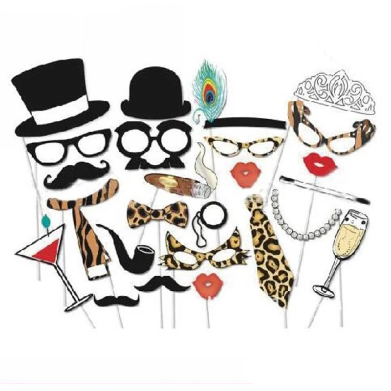 25pcs Wedding Decoration Photo Booth Prop Team Bride To Be Photobooth Bridal Shower Hen Bachelorette Party Supplies | Дом и сад
