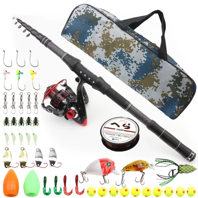 Multifunctional Fishing Rod Sets 1.8M Fishing Rods & Reels Tackle Sets  5.2:1 Fishing Tackle Kit Suitable For Most Fish - AliExpress