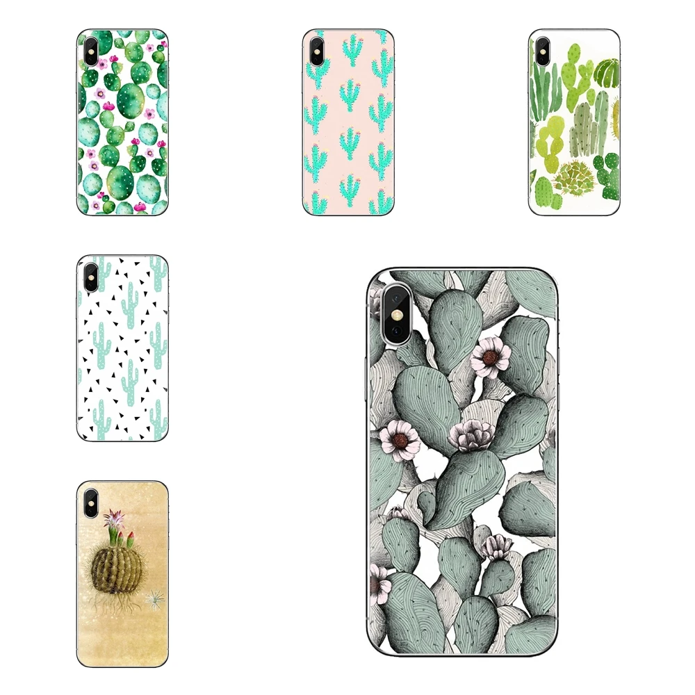 For Xiaomi Mi4 Mi5 Mi5S Mi6 Mi A1 A2 5X 6X 8 9 Lite SE Pro Max Mix 2 3 2S TPU Shell Covers Cactus Flowers Green Plants Desert |