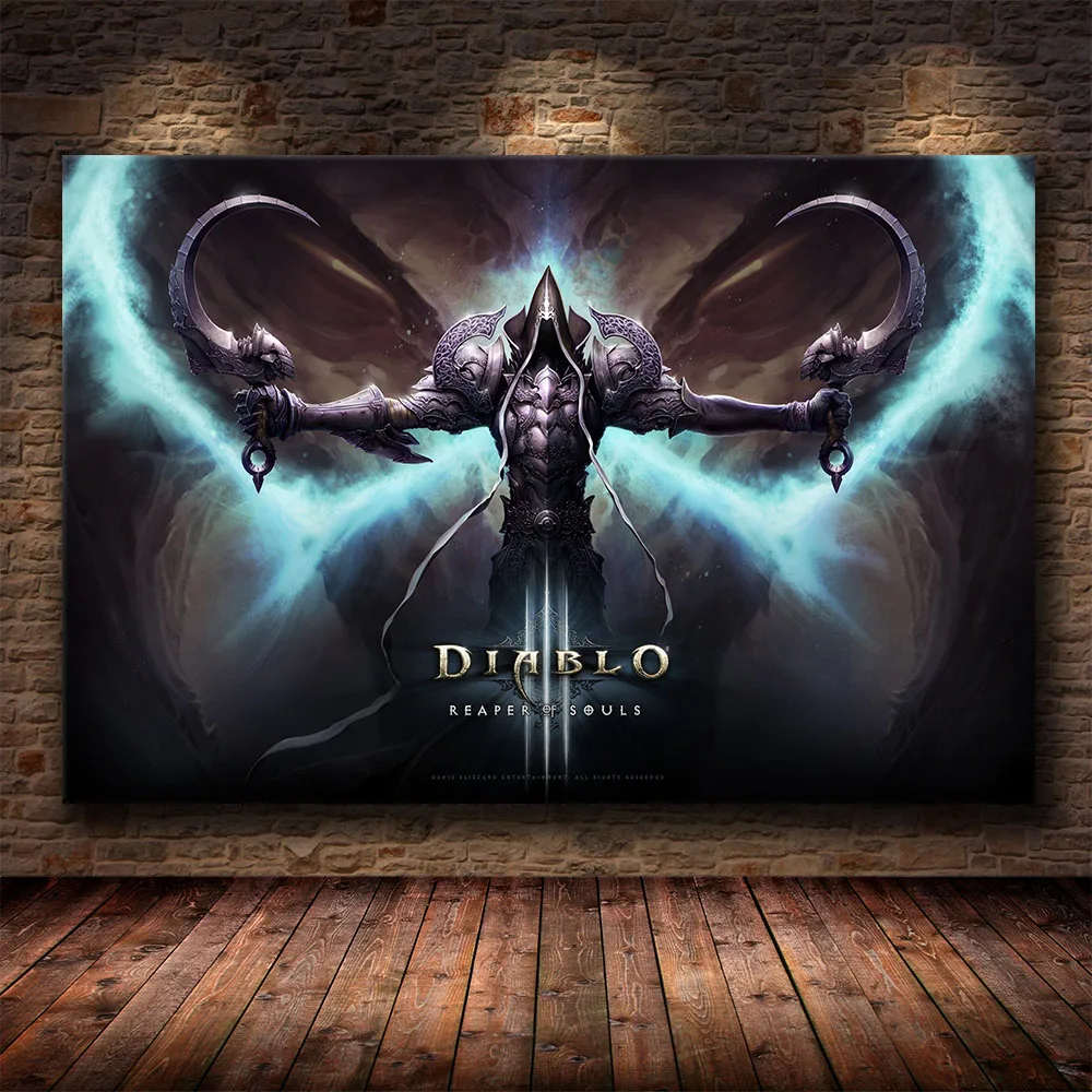 Diablo Характеристическая вязкость полимера HD игры постер Лилит общежития домашний