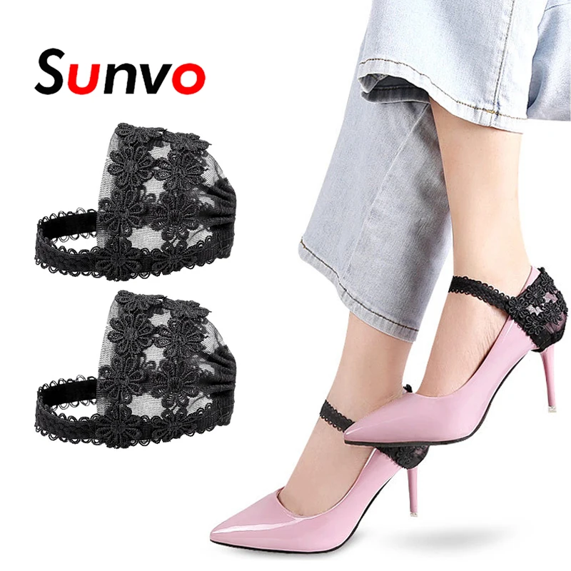 Off Covers Elastic Shoes Lace Heel 