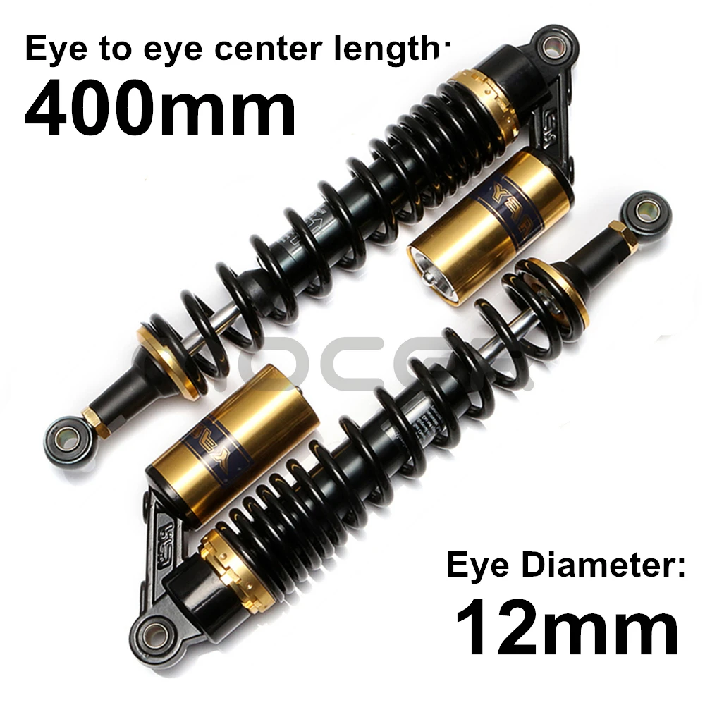 

Universal 400mm 15 3/4" Motorcycle Air Shock Absorber Rear Suspension For Yamaha Honda BMW KTM ATV Quad Scooter Dirt Bike Motor