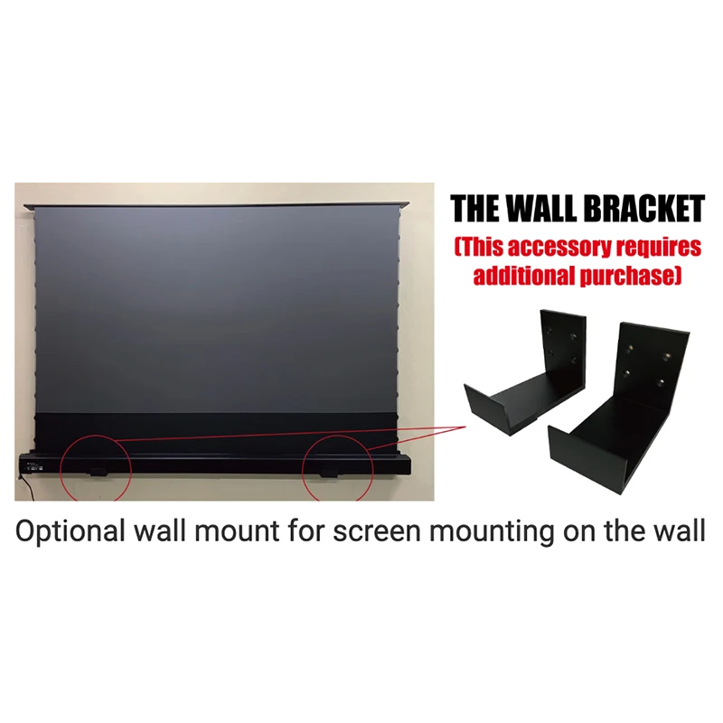 Suportes de Parede Comprar com a Nossa Tela para Montagem de Parede de Tela de Piso Vividstorm Deve Electrictension Incluindo 2 Suportes b - Image 3