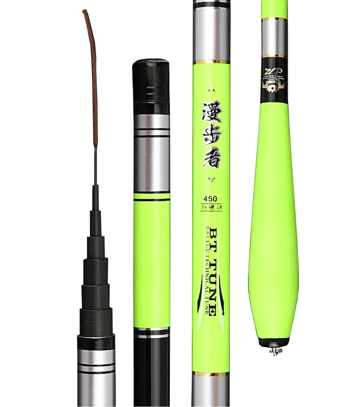 

High Carbon Fiber Telescopic Power Hand Pole Fishing Rod 2.7M-7.2M Freshwater Feeder Rod Stick Spare Tip A261