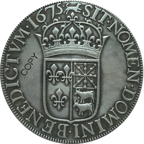 1675 французская Монета КОПИЯ