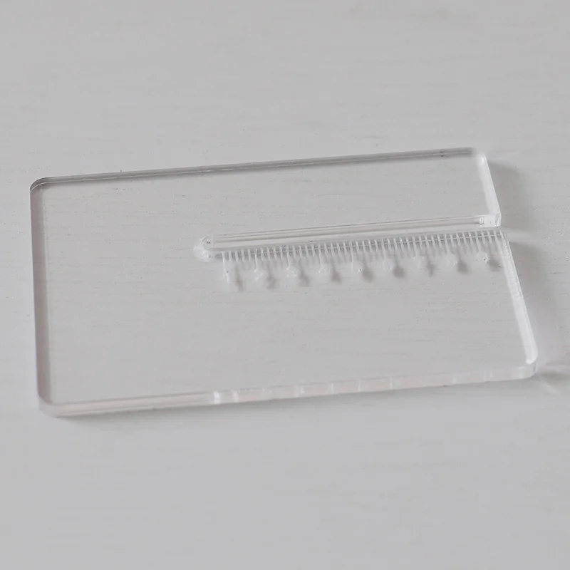 Acrylic plate for helping leather hole punches DIY Hand Perforated Round Stitching Punch Tools Hole Cut Leather Punching Tool