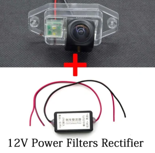 camera with filter 175 градусов 1080P MCCD "рыбий глаз" камера заднего вида Камера для Toyota Land Cruiser Prado 2700 4000 120 серии 2002 2003 2004-2006 - Название цвета: camera with filter