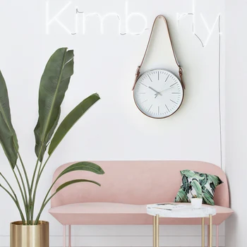 

Nordic Style Clock Wall Clock With Belt Living Room Clock Personality Creative Minimalist Study Wall Hanging Decorations