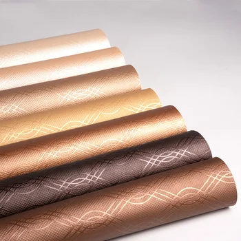 

25*34cm Water Ripple Faux Leather Fabric Decoration Leather Wallpaper Waterproof Bags Wear-resistant Faux Leather
