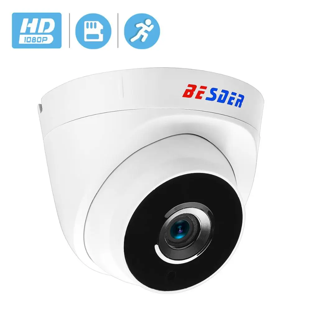 Besder ONVIF IP камера Wifi 1080P 960P 720P опционально ONVIF P2P оповещение по электронной почте Yoosee Беспроводная купольная камера со слотом для sd-карты Макс 64G