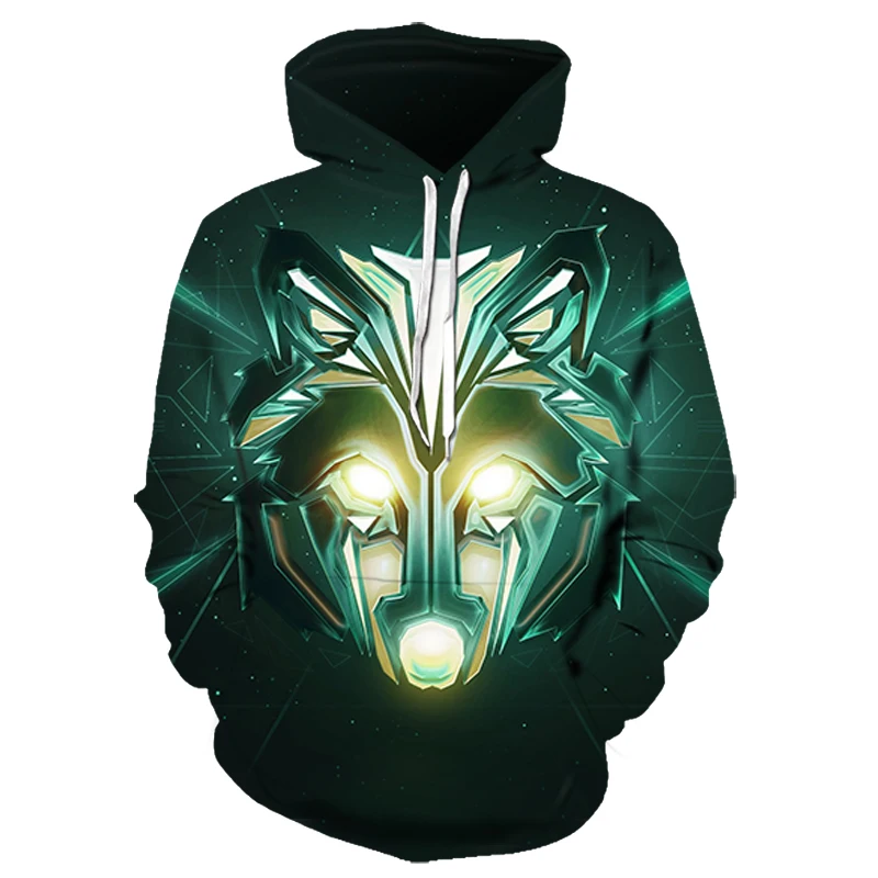 

Street Sports Front cool machinery Wolf 3D hoodies Printed long sleeve tops men sweatshirt hoodies 3d Fashionable men's clothing