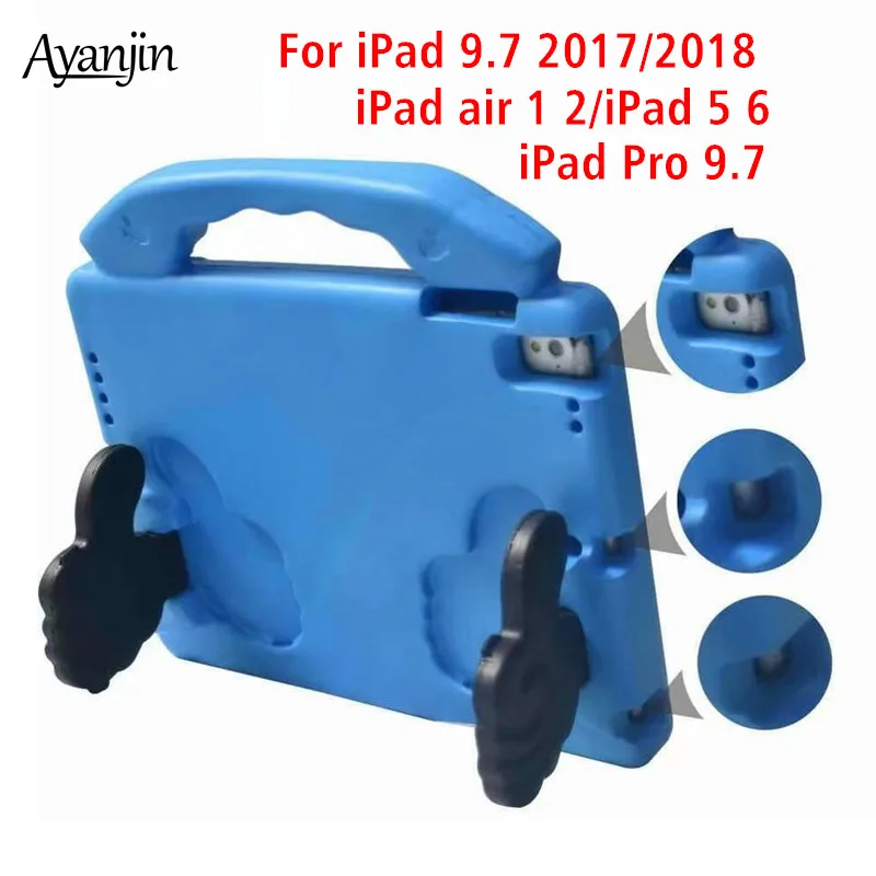 Shockproof Case For iPad 9.7 2018 2017 Kids Safe EVA Handle Stand Tablet Cover Apple Air 1 2 5 6 Pro inch+Stylus | Компьютеры и офис