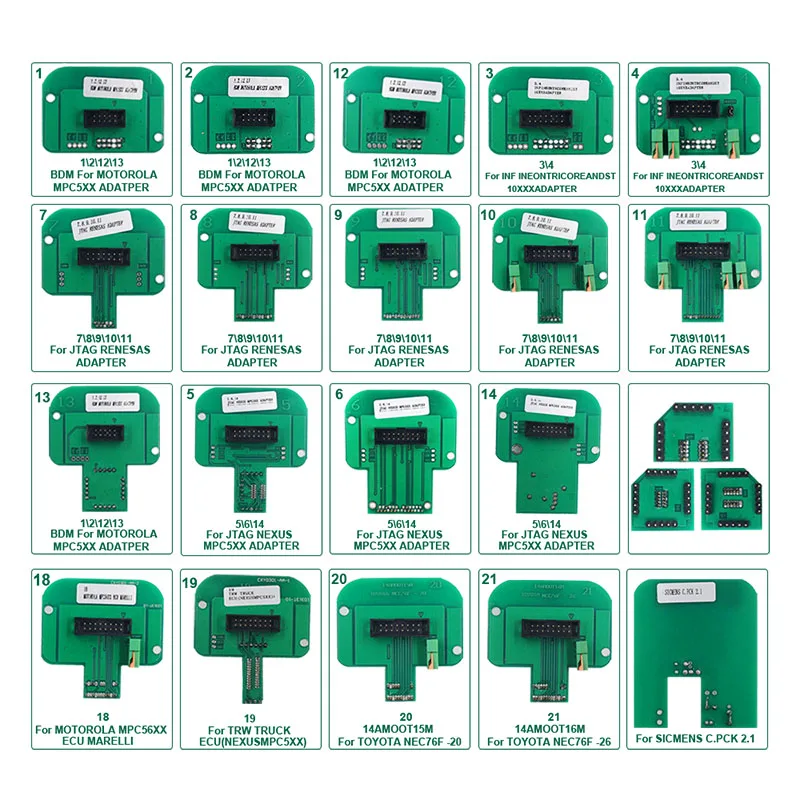 Kit Programmeur ECU 22 pièces - Cadre BDM Complet en Aluminium pour Kess V5.017, Ktag V7.020 et FGTECH BDM100 avec Sondes OBD2