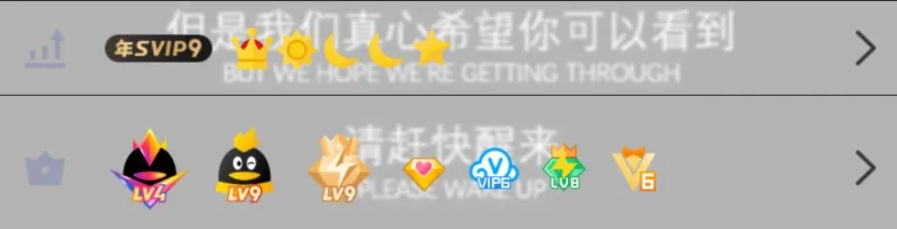 手机QQ面板大会员+超级会员+黄钻图标变大 图标更闪耀