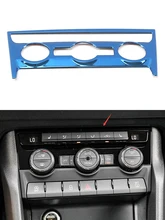 

For Skoda Karoq 2018 2019 2020 Car Interior Air Conditioning CD Console Panel Cover Trim Frame Decoration Mouldings Accessories
