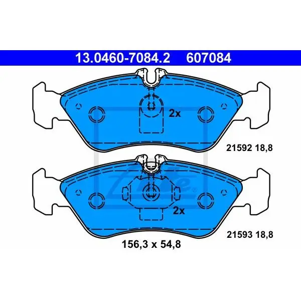 Колодки дисковые з. MB Sprinter 308D/310D 95,VW LT28-35 2.3i-2
