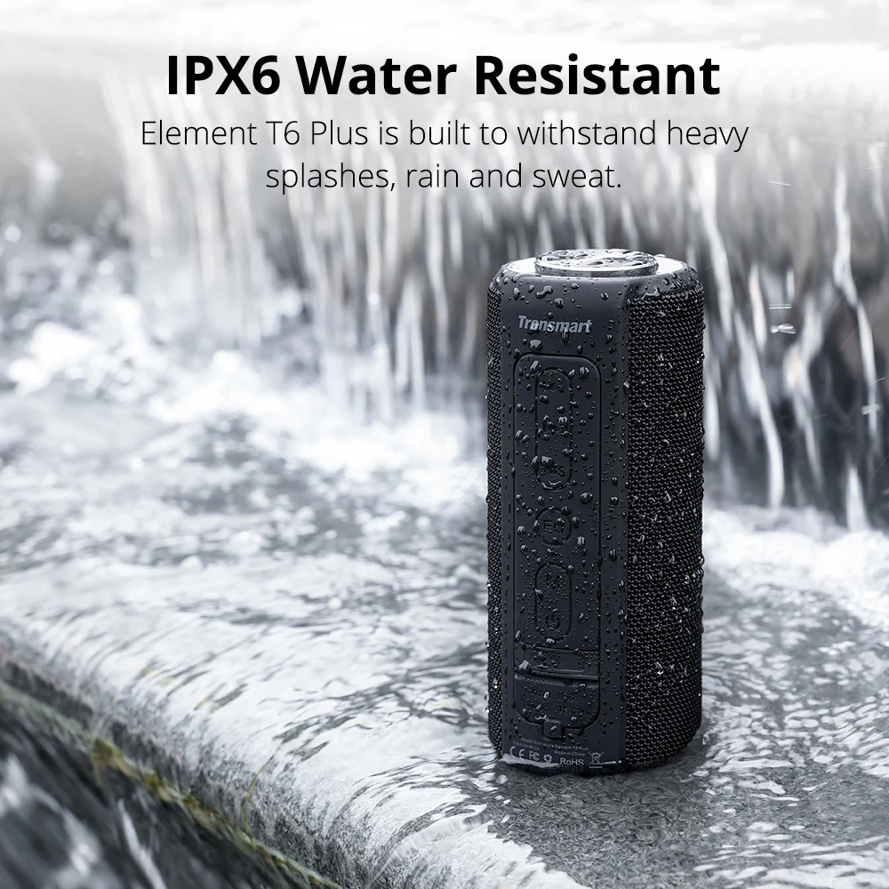 Tronsmart Element T6 Plus 40 Вт портативная bluetooth-колонка IPX6 Водонепроницаемый стерео звук громкой связи беспроводной динамик BT5.0