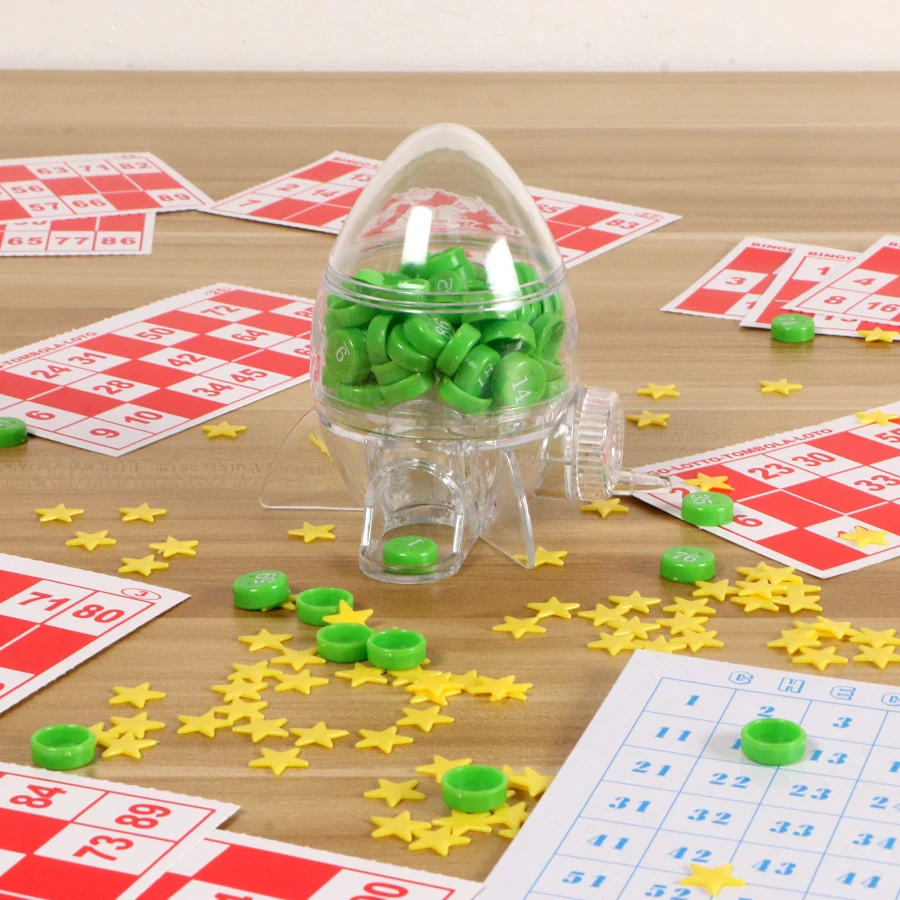 LOTTO Bingo Draw Machine Lottery Board Game Tombola Machine For Children Family Interactive game