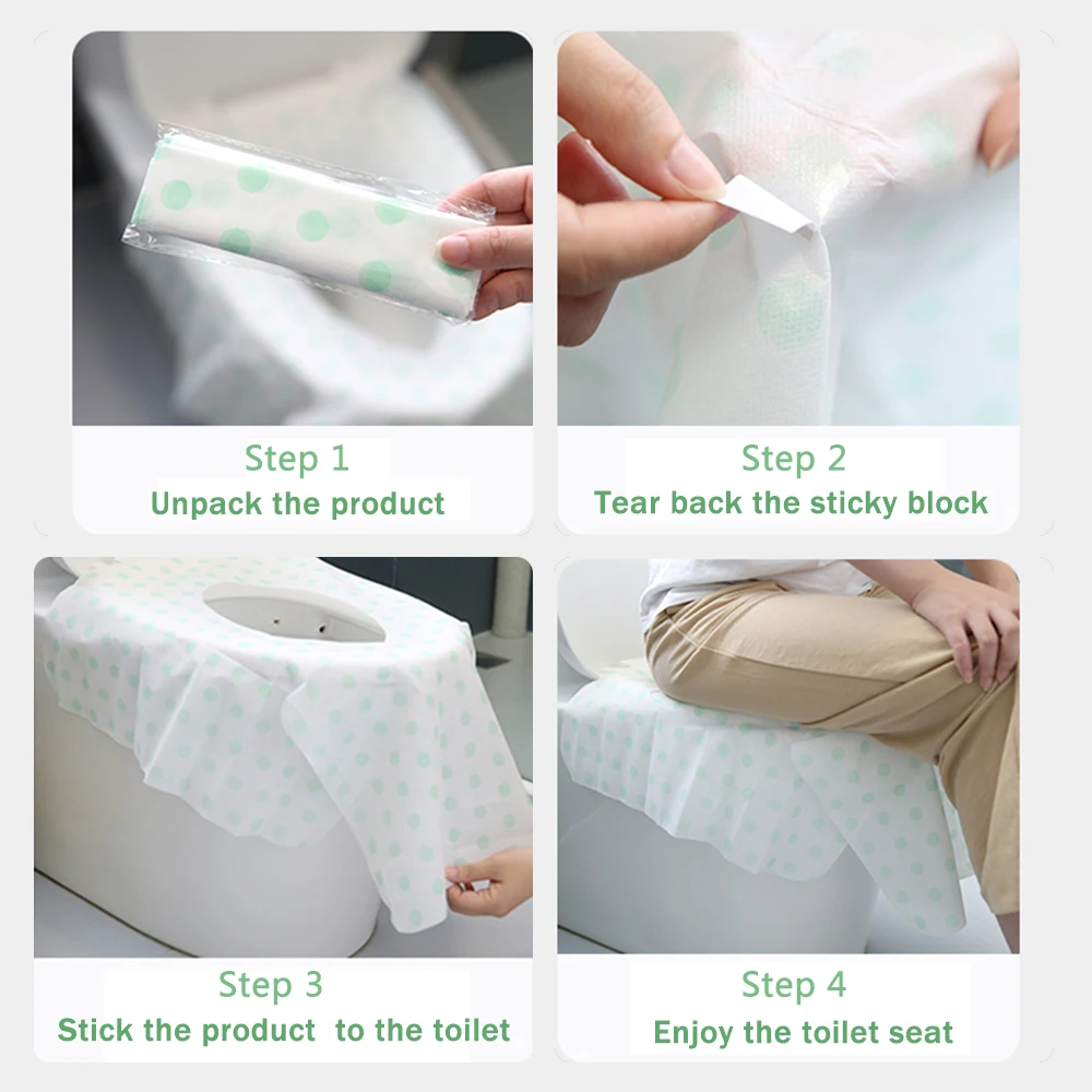 5/10Pcs Large Size Potty Seat Cover Potty Protectors Disposable Toilet Seat Cover For Travel Camping Bathroom Accessior ZXH 5