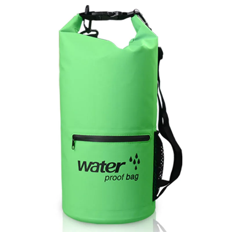 10л 20л Дрифтинг мешок водонепроницаемый ведро сумки для плавания ПВХ сетка водонепроницаемый мешок пляж водонепроницаемый ведро открытый спортивный чехол 201 - Цвет: Green 10L
