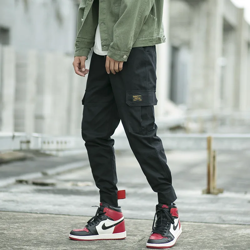 

2018 Autumn New Style Hip Hop Bib Overall Men's Popular Brand Loose Casual Skinny Harem Pants