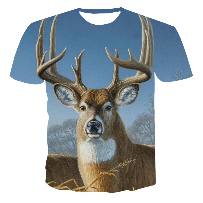 Hunter 3D Print T-Shirt - Men's & Women's Deer Hunting Graphic Tee, Moisture-Wicking