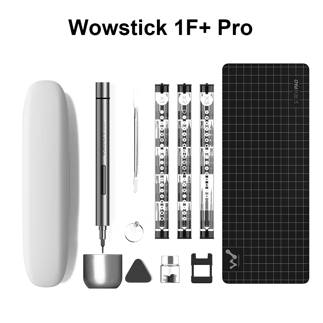 Wowstick 1F Pro Xiaomi Wowstick 1F Pro мини электрическая отвертка перезаряжаемая Беспроводная шуруповерт комплект светодиодный светильник литиевый аккумулятор - Цвет: Wowstick 1F Pro