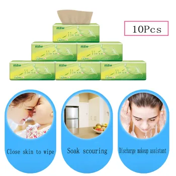 

10 Packs Tissue Napkin Of Bamboo Pulp Pumping Toilet Paper Available For Mother And Babies Soft Hand Towels Toilet Paper 2020