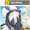 Industrial Gas Masks with Activated Carbon Filters same For 3M 6800 Anti-Fog Dustproof Respirator Full Face Protection Gas Mask ► Photo 3/6