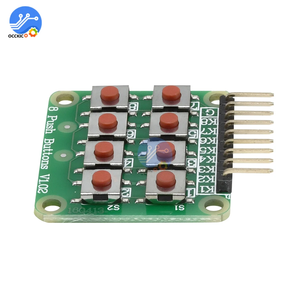 Тактильный переключатель для Arduino 1 шт. матрица 8 кнопок модуль платы клавиатуры