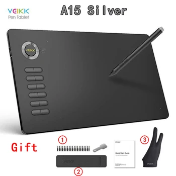 

10 x 6 Inches Art Digital Graphic Tablet for Drawing Supports Tilt & Radial function with 12 Shortcut Keys With gifts