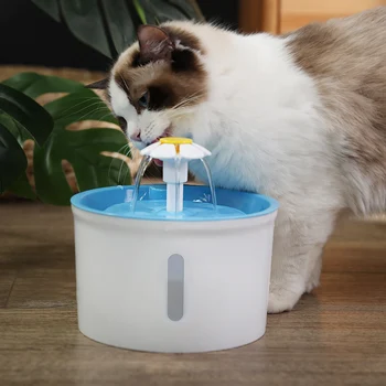 

Cat automatic flower water fountain running water with oxyen for pets Cat Automatic Feeders water pet fountain for cats