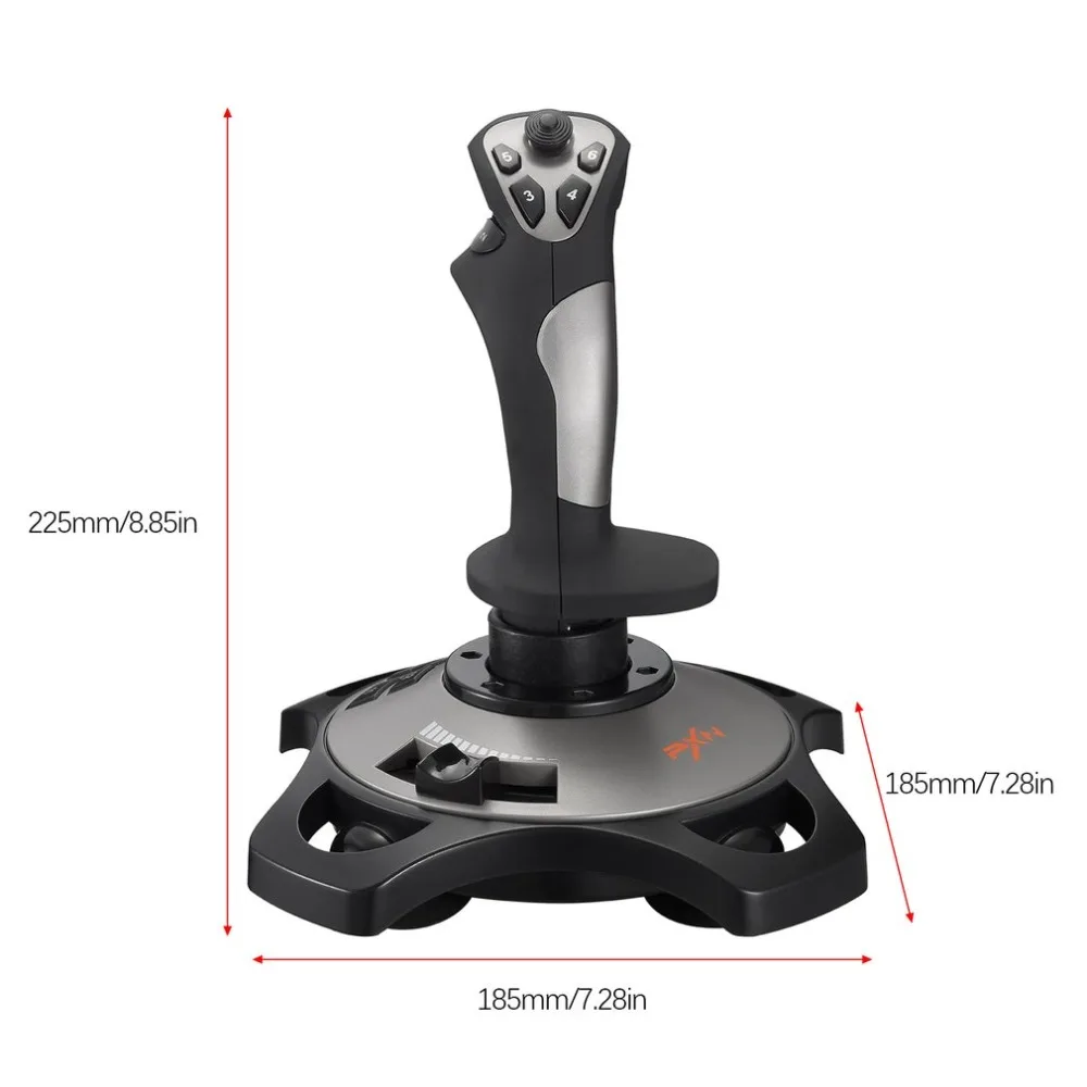 PXN 2113 Flight Stick Joystick Controller For PC 4 Axles Arcade Stick Joystick Gaming Joystick Gamepad Flight Stick Controller