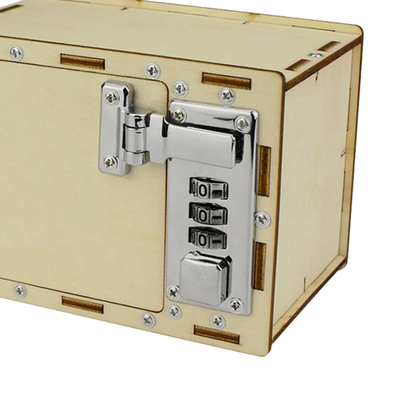 

Montessori Creative Technology Wooden Gizmo DIY Mechanical Lock Box Toy Learning