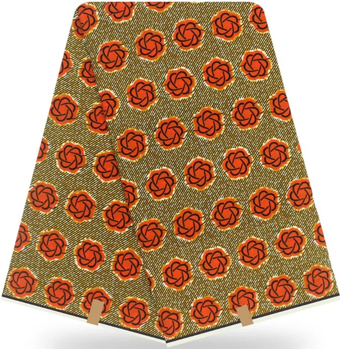 Африканская восковая печатная ткань Африканская настоящая восковая печать 6 ярдов хлопок ткань Анкара ткань для лоскутного HH-B116 - Цвет: 35